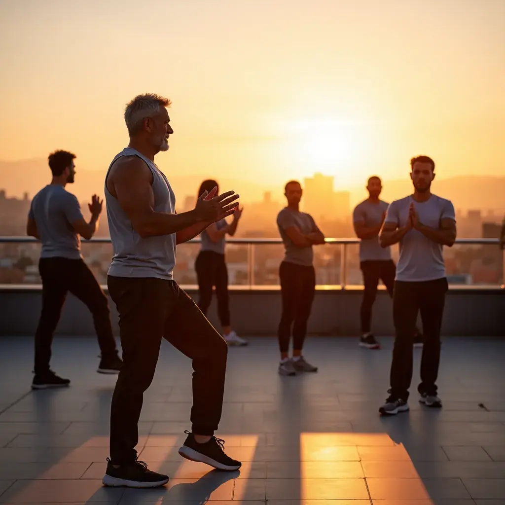 Hombre feliz disfrutando de un batido de proteínas después de entrenar.
