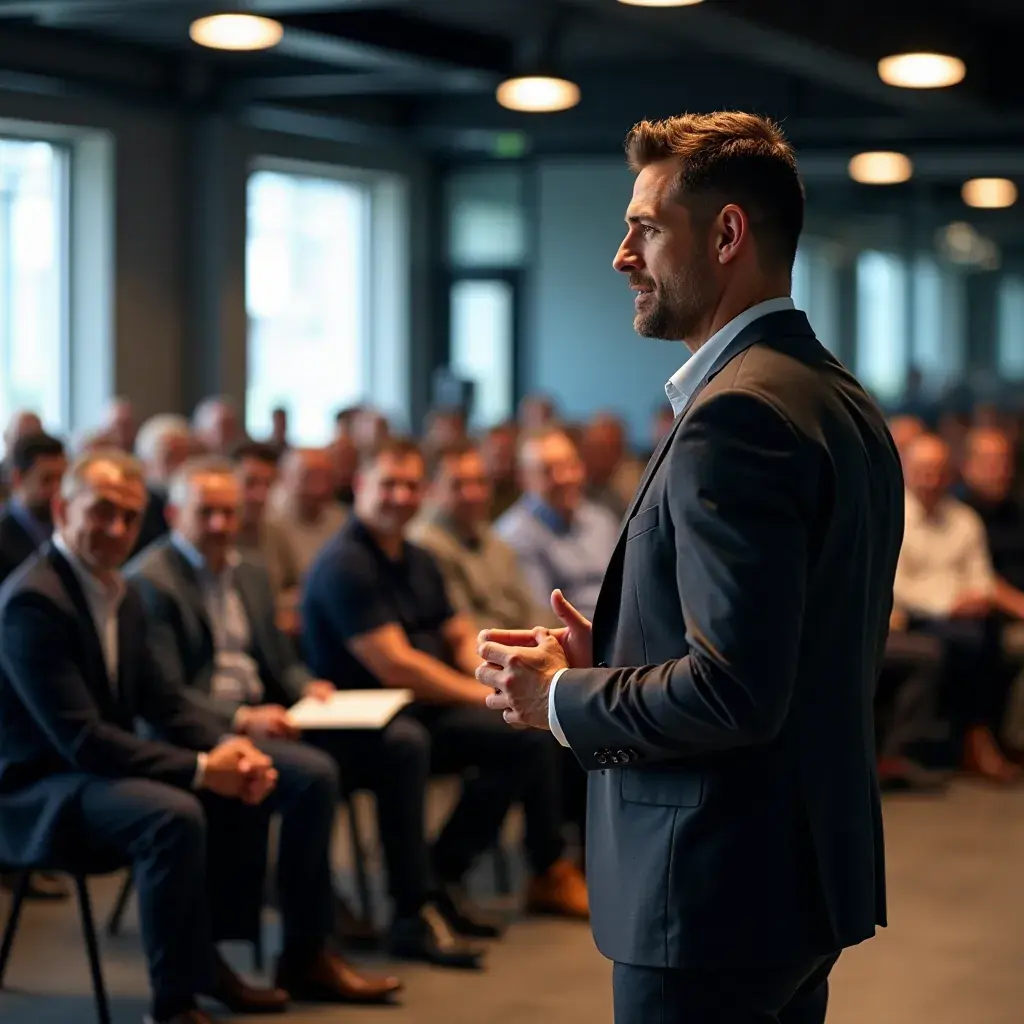 Hombre haciendo estiramientos antes de comenzar su sesión de entrenamiento.